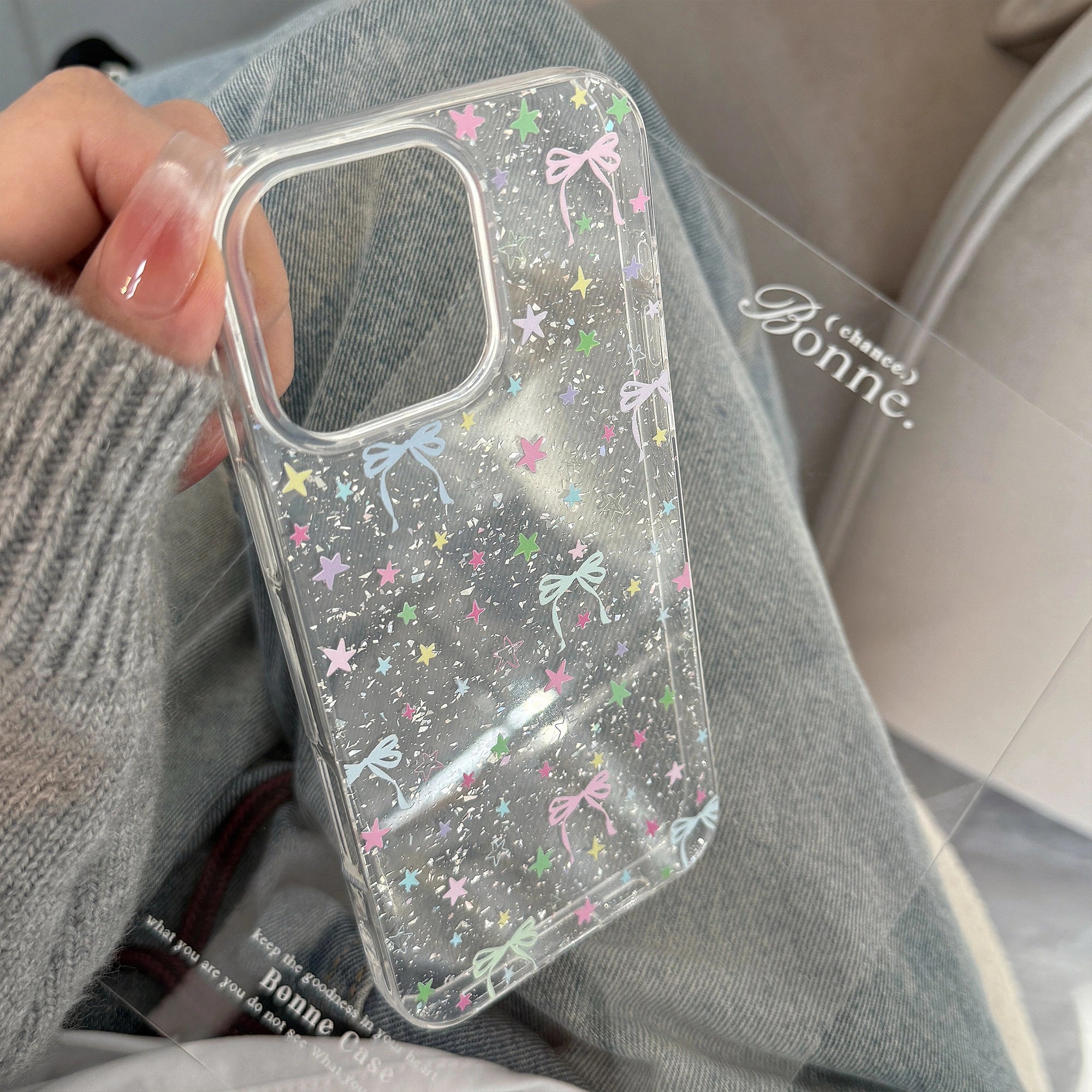 Colorful Stars & Knots - iPhone Case